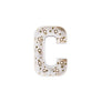 Mini Marquee Letter Light Gold & White C