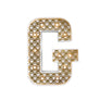 Mini Marquee Letter Light Gold & White G