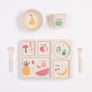 Love Mae Eat Your Greens 5 Piece Bamboo Dinner Set