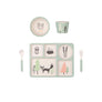 Love Mae Fox & Friends 5 Piece Bamboo Dinner Set