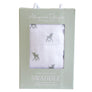 Alimrose Muslin Swaddle Grey Woodland Deer