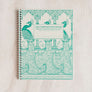 Decomposition Large Spiral Notebook Peacocks