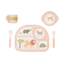 Love Mae Safari 5 Piece Bamboo Dinner Set