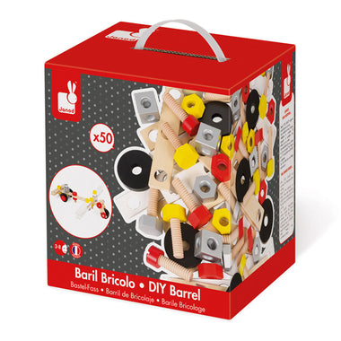 Janod DIY Barrel Construction Set 50pc
