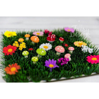 Fairy Field Flowers Grass