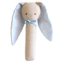 Alimrose Linen Bunny Rattle Blue