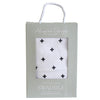 Alimrose Muslin Swaddle Black Mini Crosses