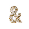 Mini Marquee Letter Light Gold & White Ampersand
