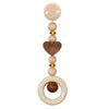 Heimess Wooden & Amber Pram Clip Baby TOy