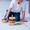 Wooden Stacking Burger Puzzle Pretend Food Play