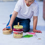 Wooden Stacking Burger Puzzle Pretend Food Play