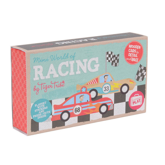 Tiger Tribe Mini Play Set Racing Cars Box