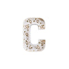 Mini Marquee Letter Light Gold & White C
