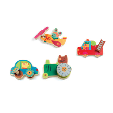 Djeco Wooden Screw Vehicles