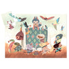 Djeco 24 Piece Puzzle Shaped Box Little Wolf Completed