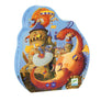 Djeco 54 Piece Puzzle Shaped Box Vaillant & The Dragon