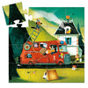 Djeco 16 Piece Puzzle Shaped Box Fire Truck Completed