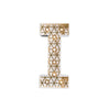 Mini Marquee Letter Light Gold & White I