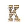 Mini Marquee Letter Light Gold & White K