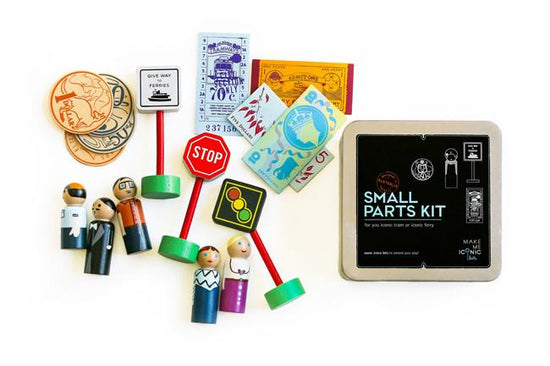 Make Me Iconic Spare Parts Tin of Transport Accessories