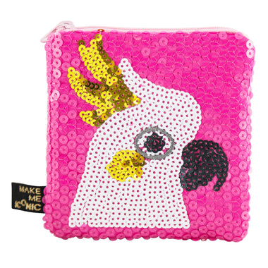 Make Me Iconic Pink Sequin Purse Cockatoo