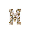 Mini Marquee Letter Light Gold & White M