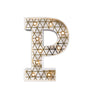 Mini Marquee Letter Light Gold & White P