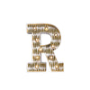 Mini Marquee Letter Light Gold & White R