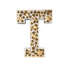 Mini Marquee Letter Light Gold & White T