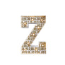 Mini Marquee Letter Light Gold & White Z