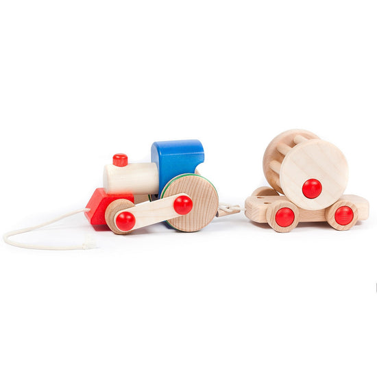 Bajo Wooden Choo Choo Ding Train Pull Along Toy