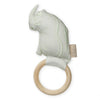 Cam Cam Copenhagen Green Rhino Animal Rattle