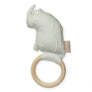 Cam Cam Copenhagen Green Rhino Animal Rattle