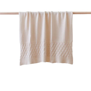 Linens N Things Soft Knit Baby Blanket Natural