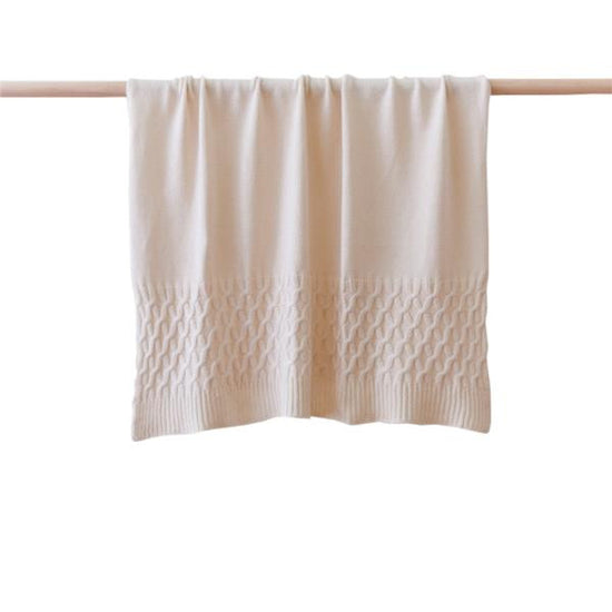 Linens N Things Soft Knit Baby Blanket Natural
